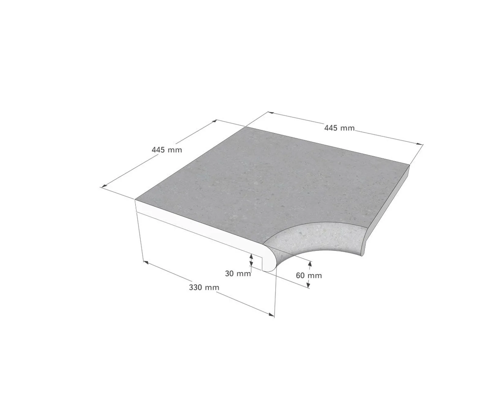 Stensarg Napoli, Shadow Grey (Travertine) - miniatyr 5