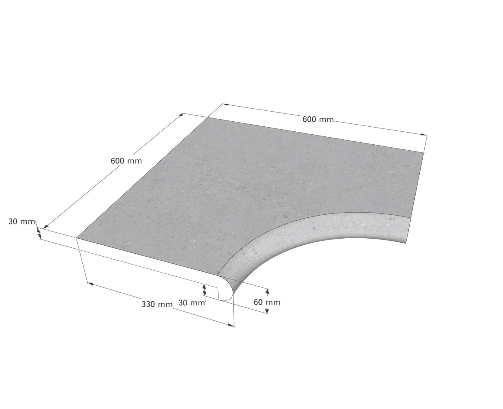 Stensarg Napoli, Shadow Grey (Travertine) - miniatyr 6