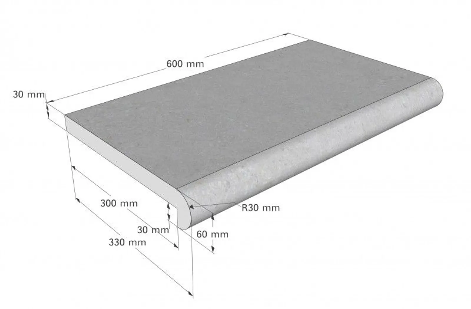Stensarg Napoli, Shadow Grey (Travertine) - miniatyr 2