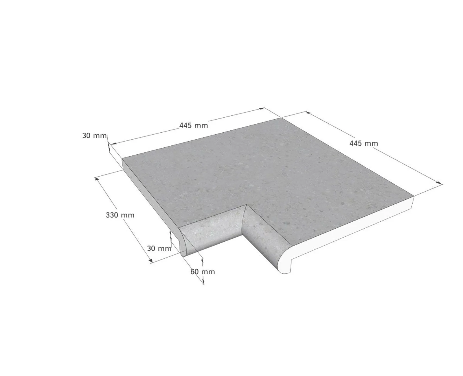 Stensarg Napoli, Shadow Grey (Travertine) - miniatyr 4