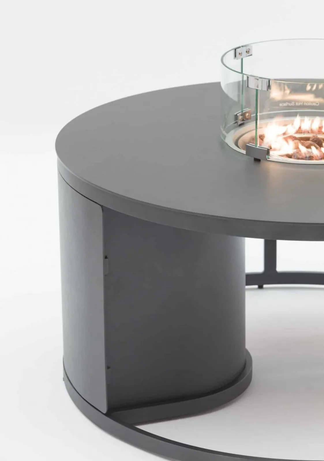 STAY FOGO gasolbord med eldstad Charcoal (rund) - miniatyr 5