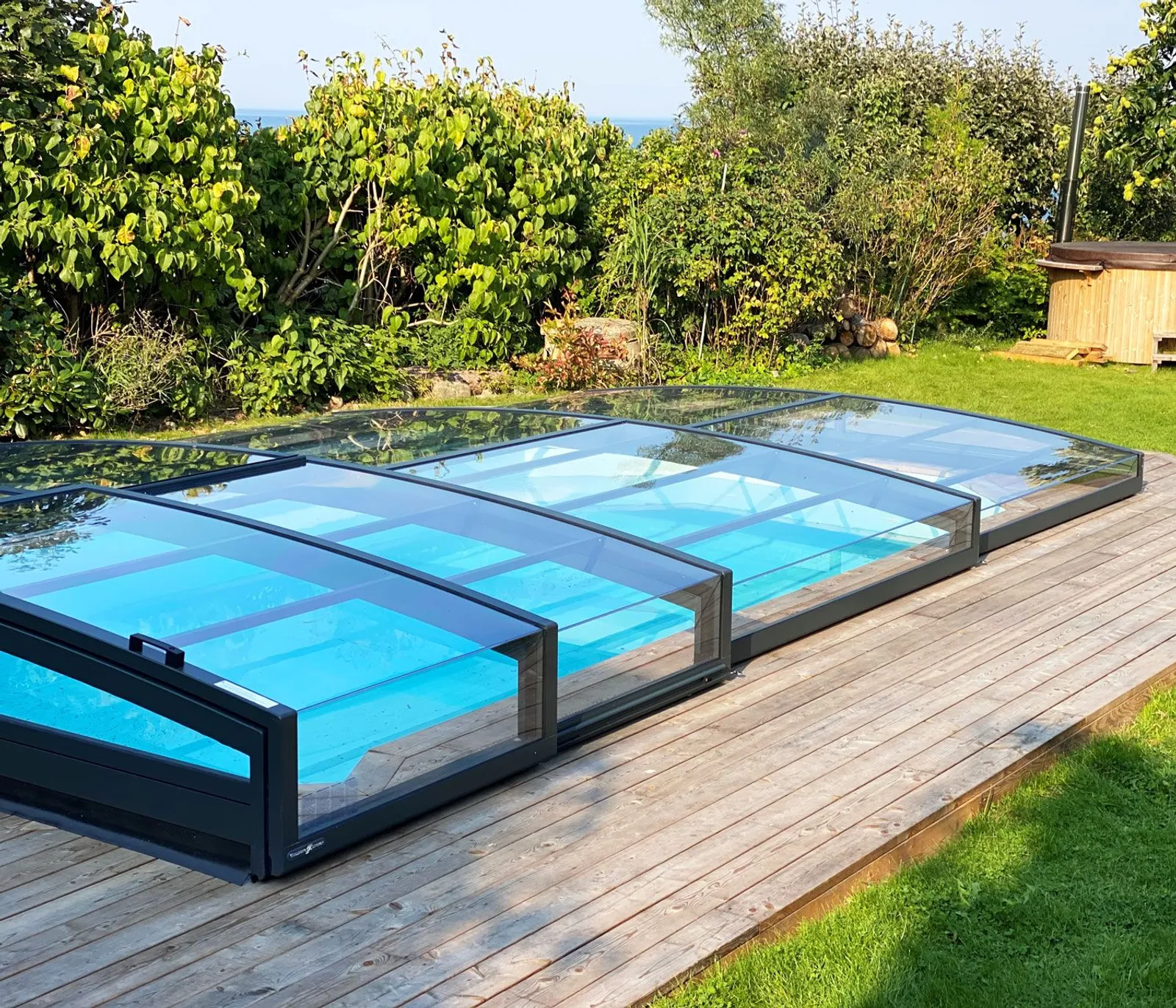 Leia Standard 4×8 Antracit Klarplast – 4 sektioner - miniatyr 2