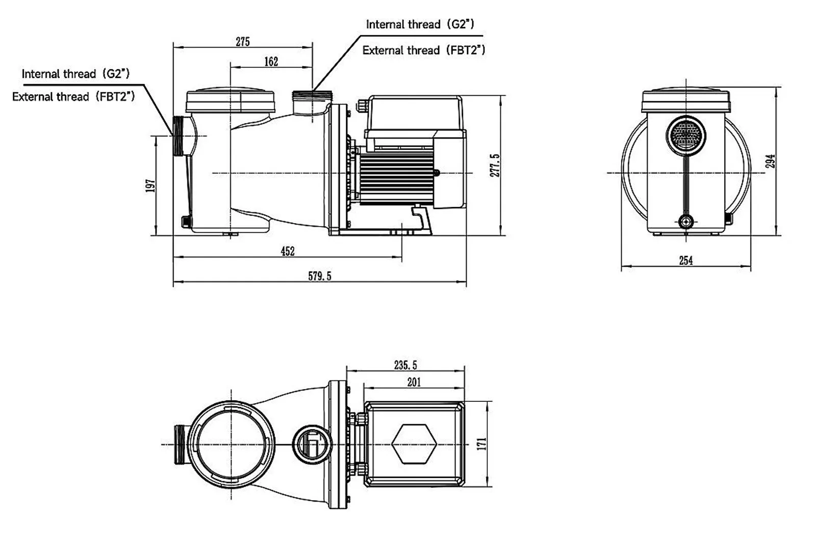 Filterpump sWP 15 0,8kW – RAPID X20 - miniatyr 6