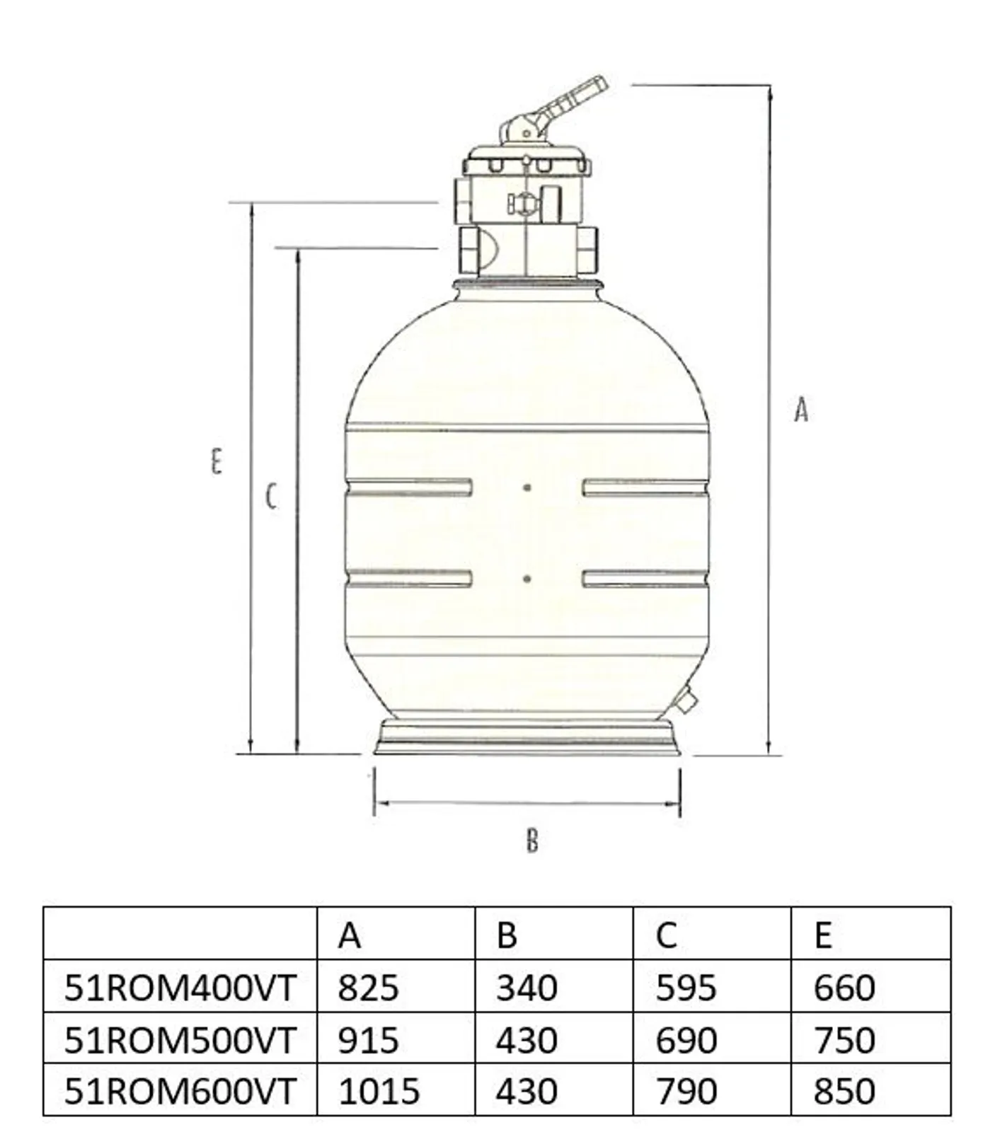 Filtertank Roma 500 – Sandfilter - miniatyr 2