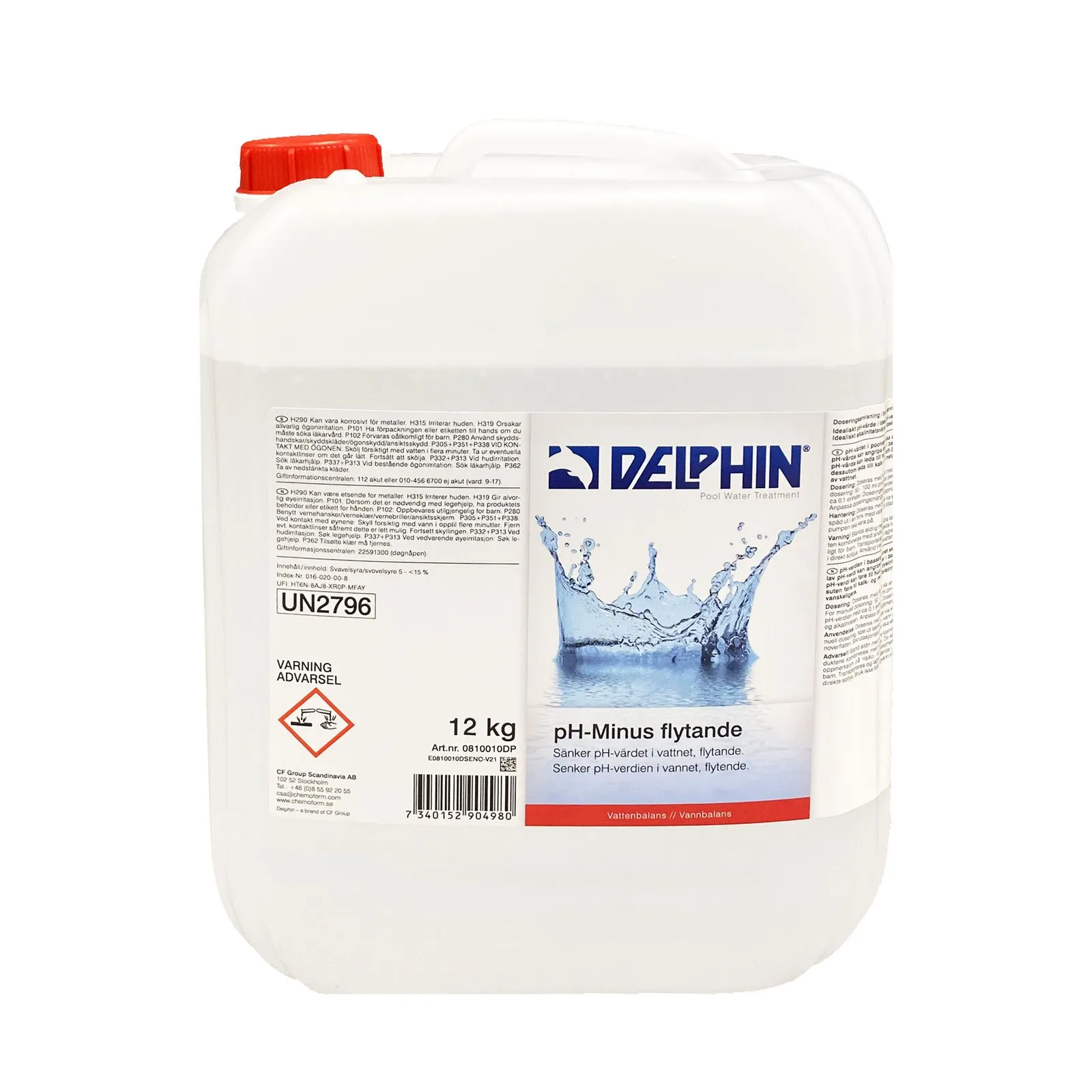 Flytande pH Minus 28 kg Dunk Pool