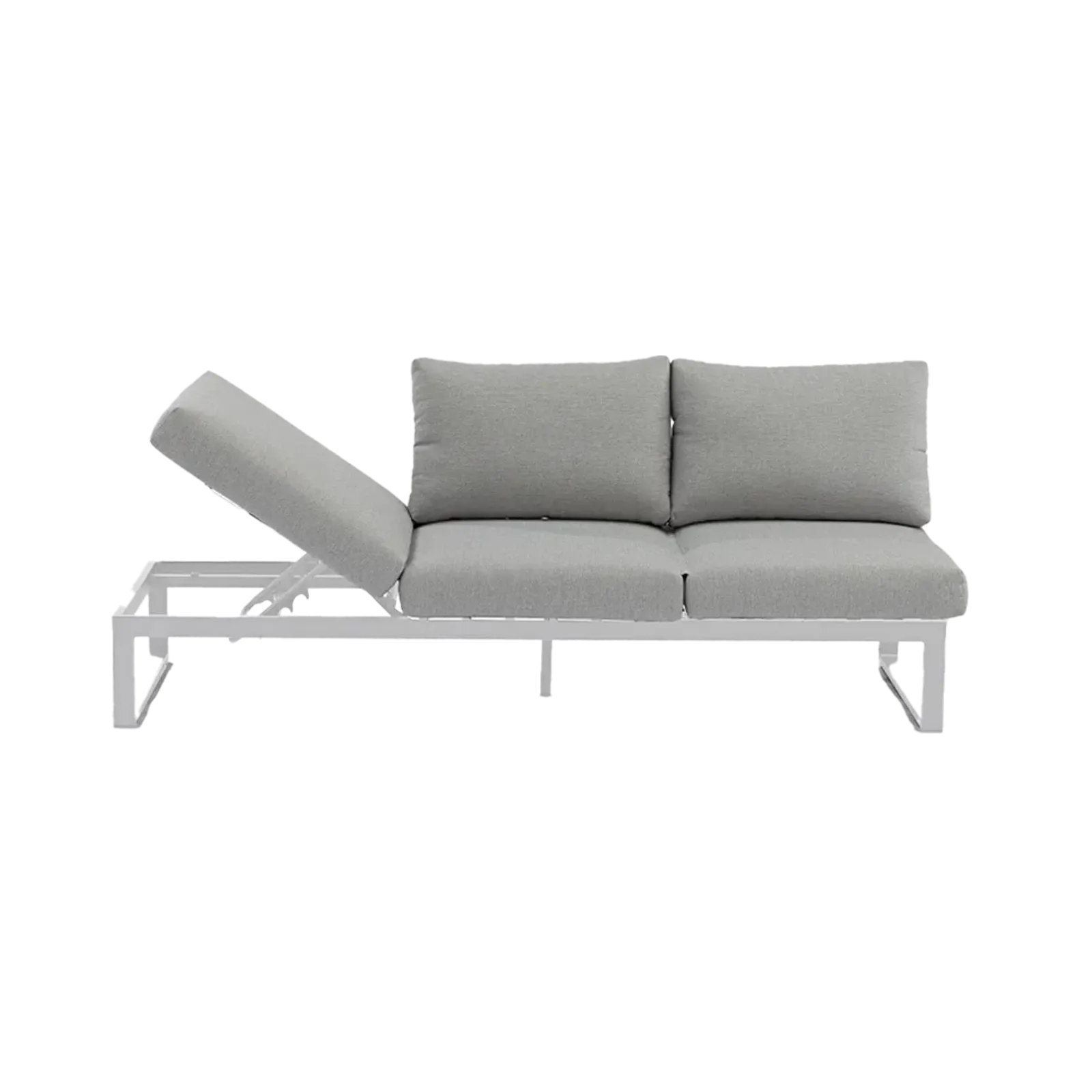 STAY Flex Trippelsoffa sten/vit ram