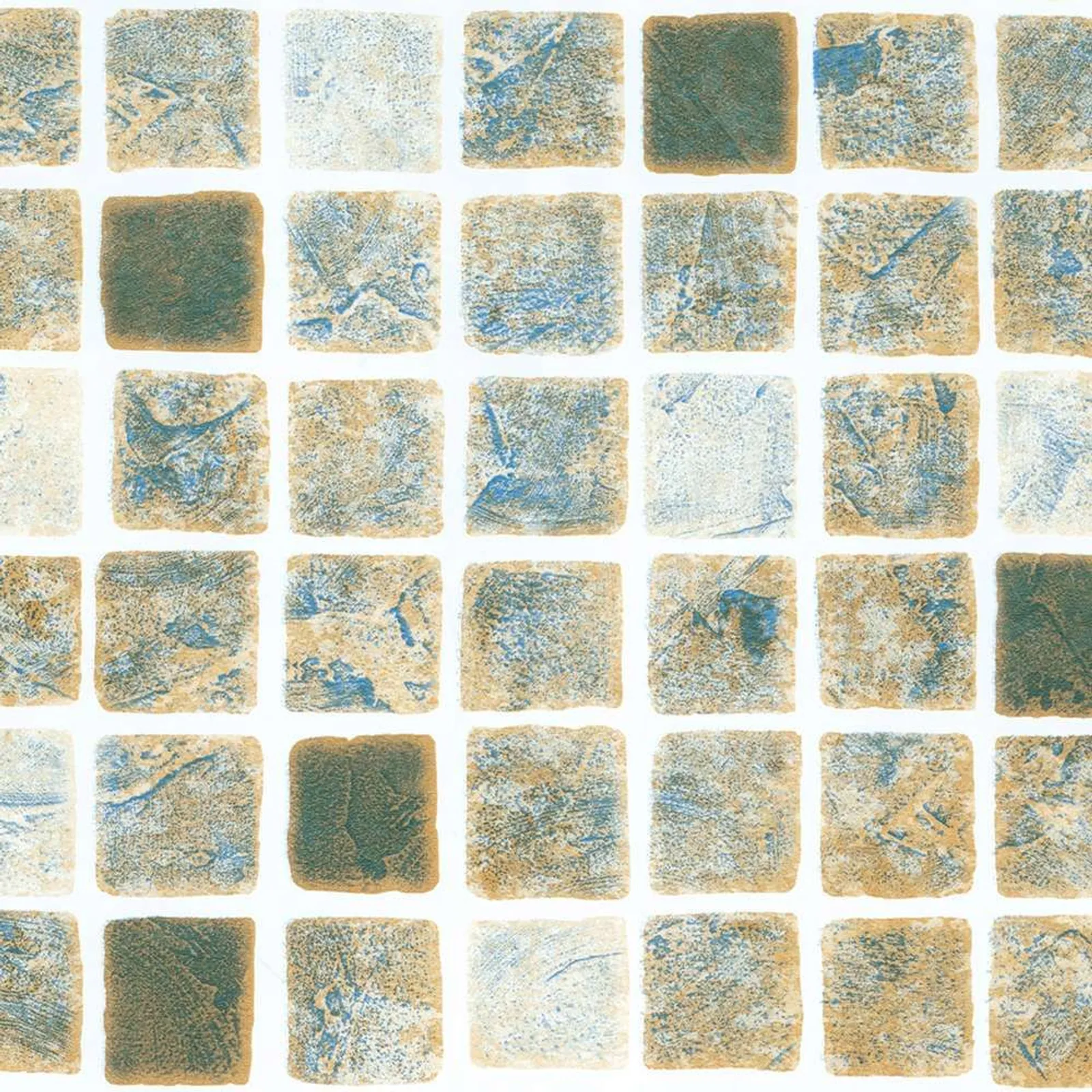 Liner Persia sandblå mosaik djup 1500mm