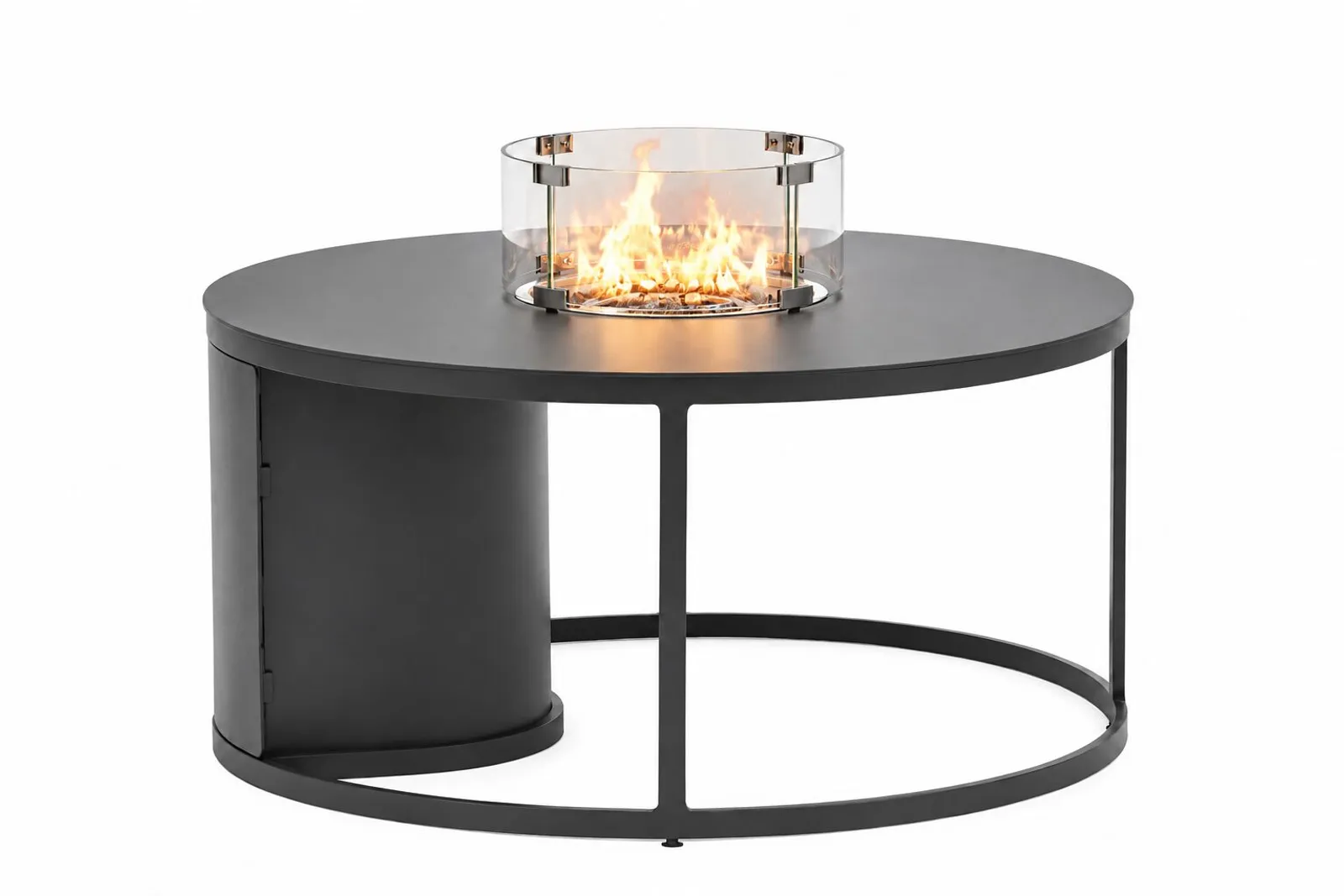 STAY FOGO gasolbord med eldstad Charcoal (rund) - bild 1