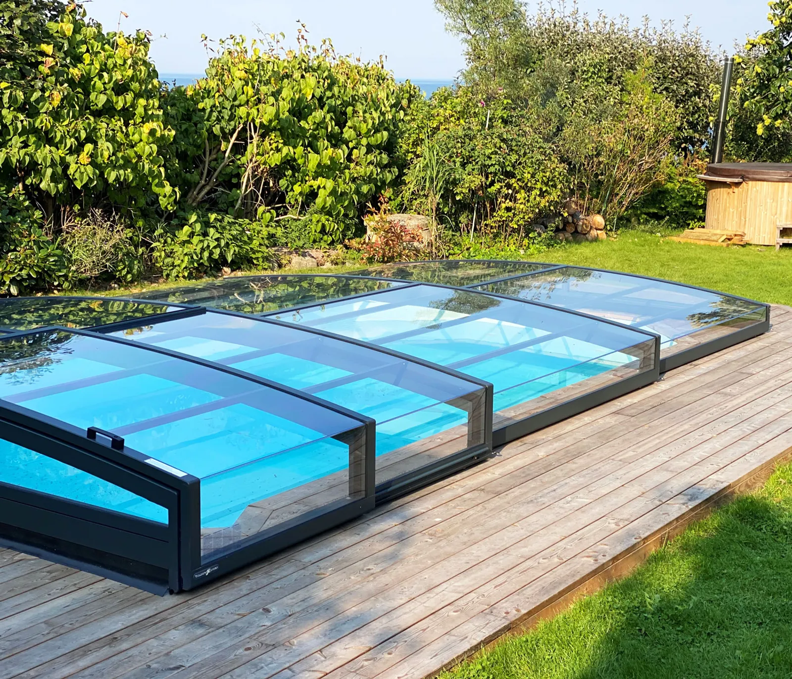 Leia Standard 4×8 Antracit Klarplast – 4 sektioner - bild 2