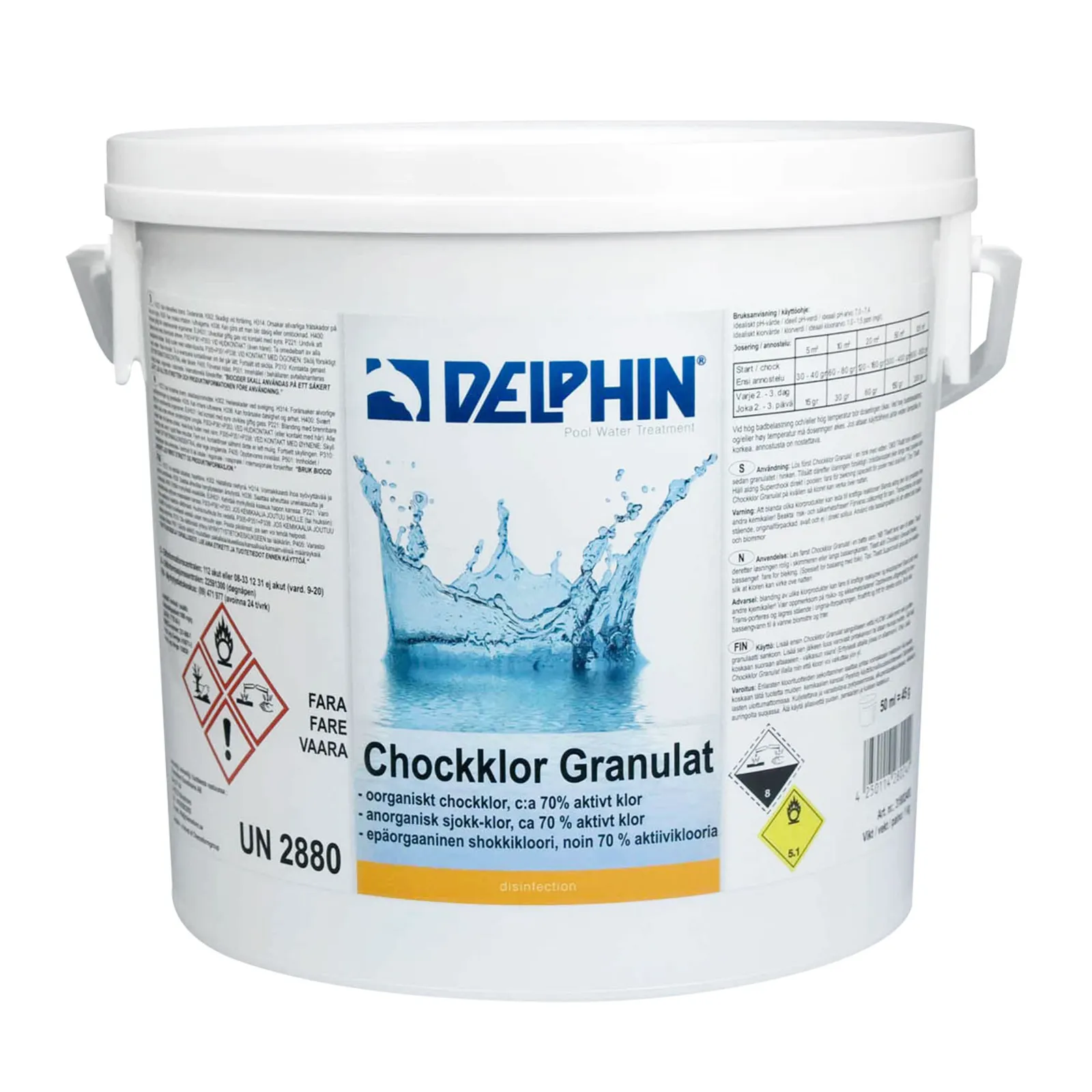 Chockklor Granulat 5kg Pool - bild 1