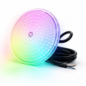 Utbytes-LED PAR56 Flat RGB 33W 12V – helt kapslad poollampa med ingjuten kabel