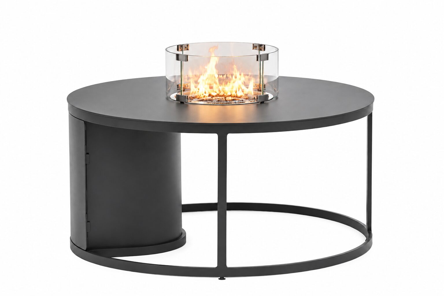 STAY FOGO Outdoor Gas Firepit Charcoal (rund)